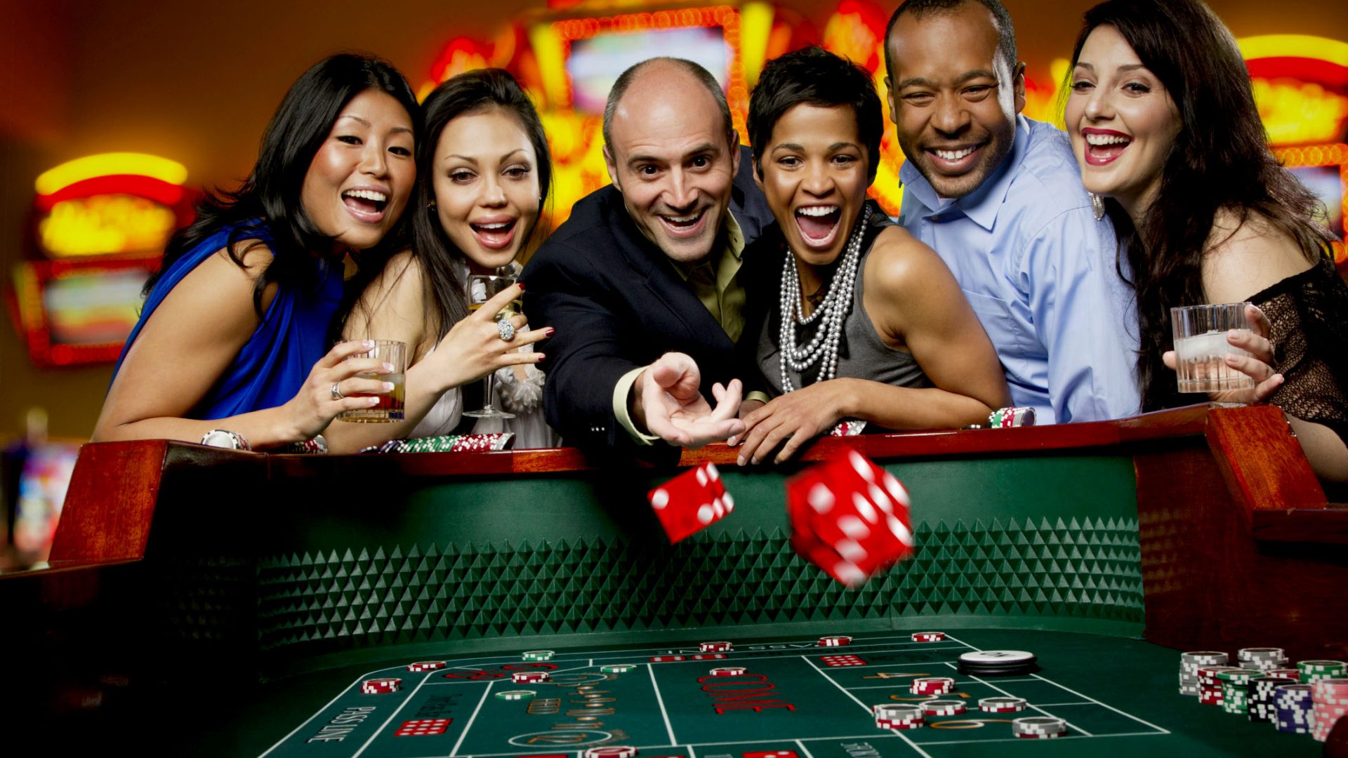 playing the online casino games.